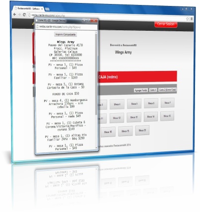 GYMmx RestMX Software para restaurantes, bares, cafeterias, fastfood, etc.